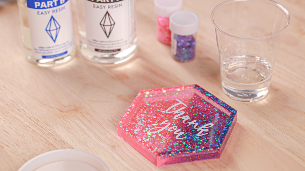 DIY Epoxy Resin Coasters at Home, Online class & kit, Gifts